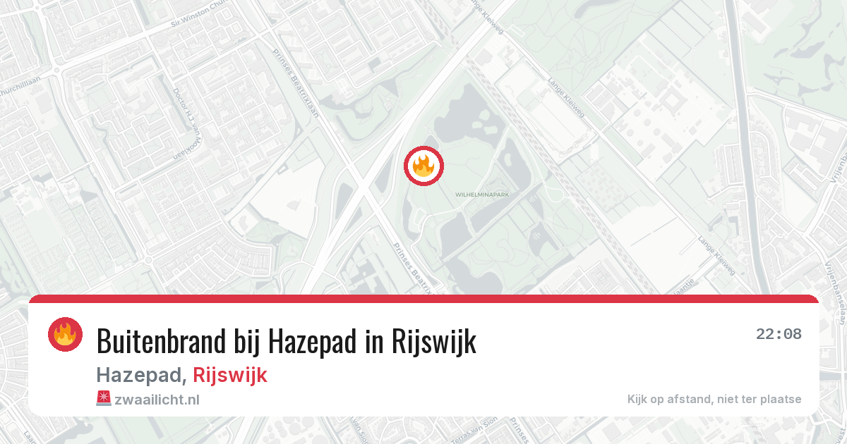 Buitenbrand bij Hazepad in Rijswijk — 16 jul 2026
