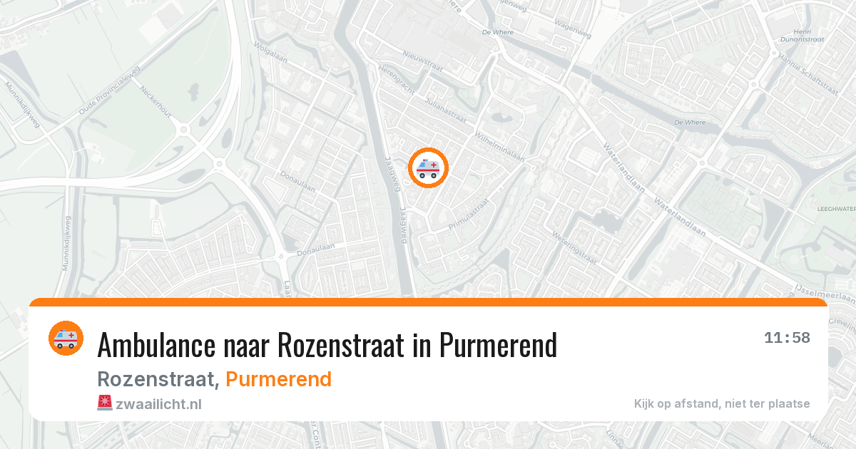 Ambulance naar Rozenstraat in Purmerend — 2 jul 2026