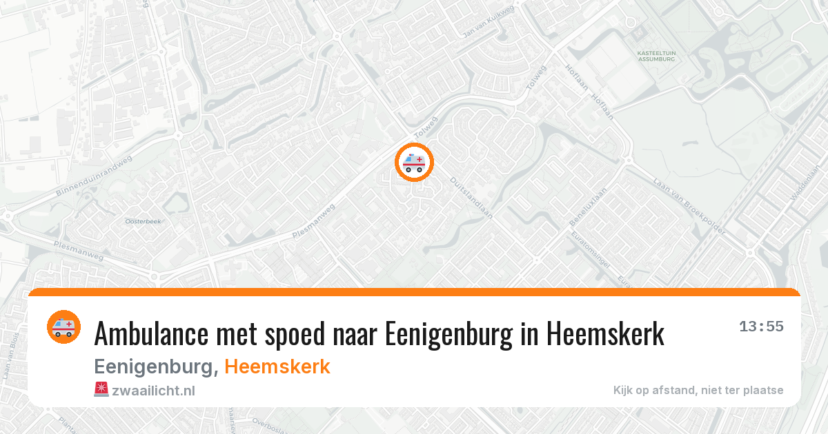 Ambulance met spoed naar Eenigenburg in Heemskerk — 25 feb 2026