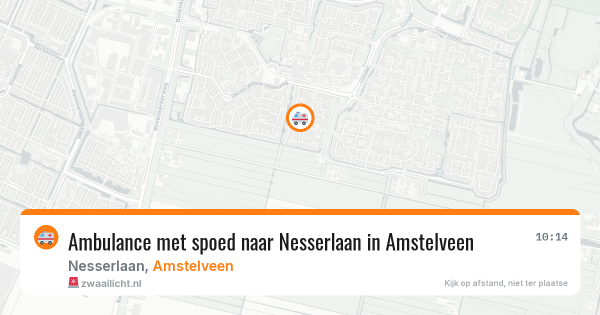 Ambulance met spoed naar Nesserlaan in Amstelveen — 30 mei 2026