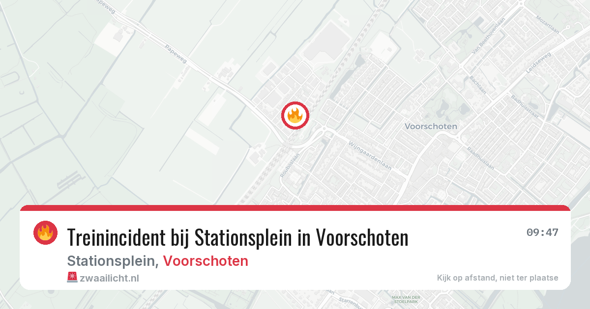 Treinincident bij Stationsplein in Voorschoten — 6 feb 2026