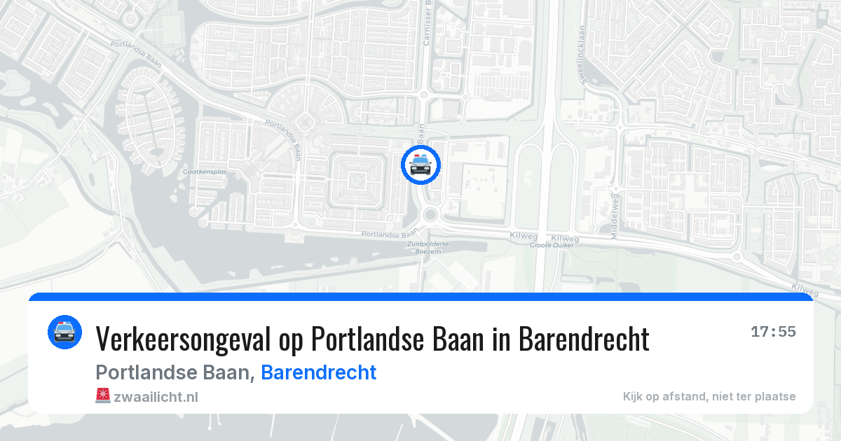 Verkeersongeval op Portlandse Baan in Barendrecht — 25 mei 2026