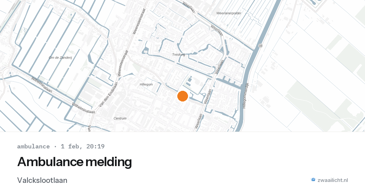 Ambulance melding — 1 feb 2026