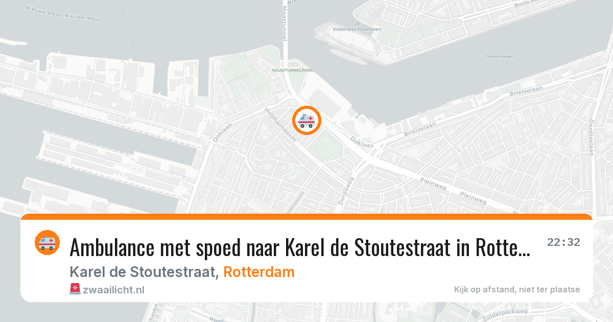 Ambulance met spoed naar Karel de Stoutestraat in Rotterdam — 21 apr 2026
