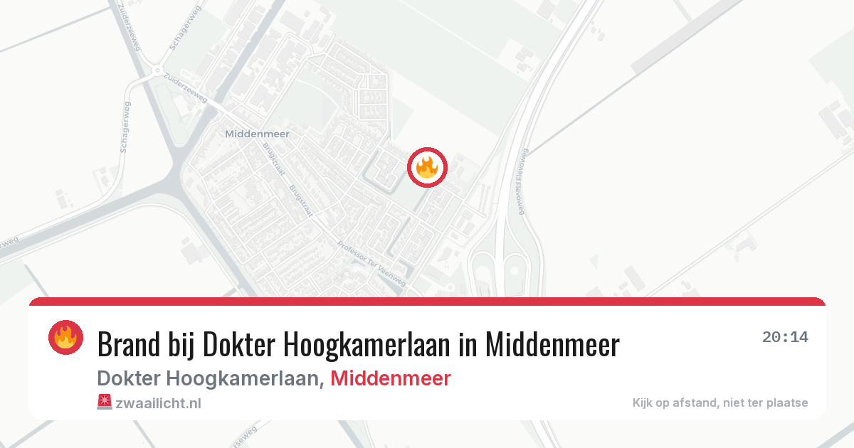 Brand bij Dokter Hoogkamerlaan in Middenmeer — 11 jul 2026
