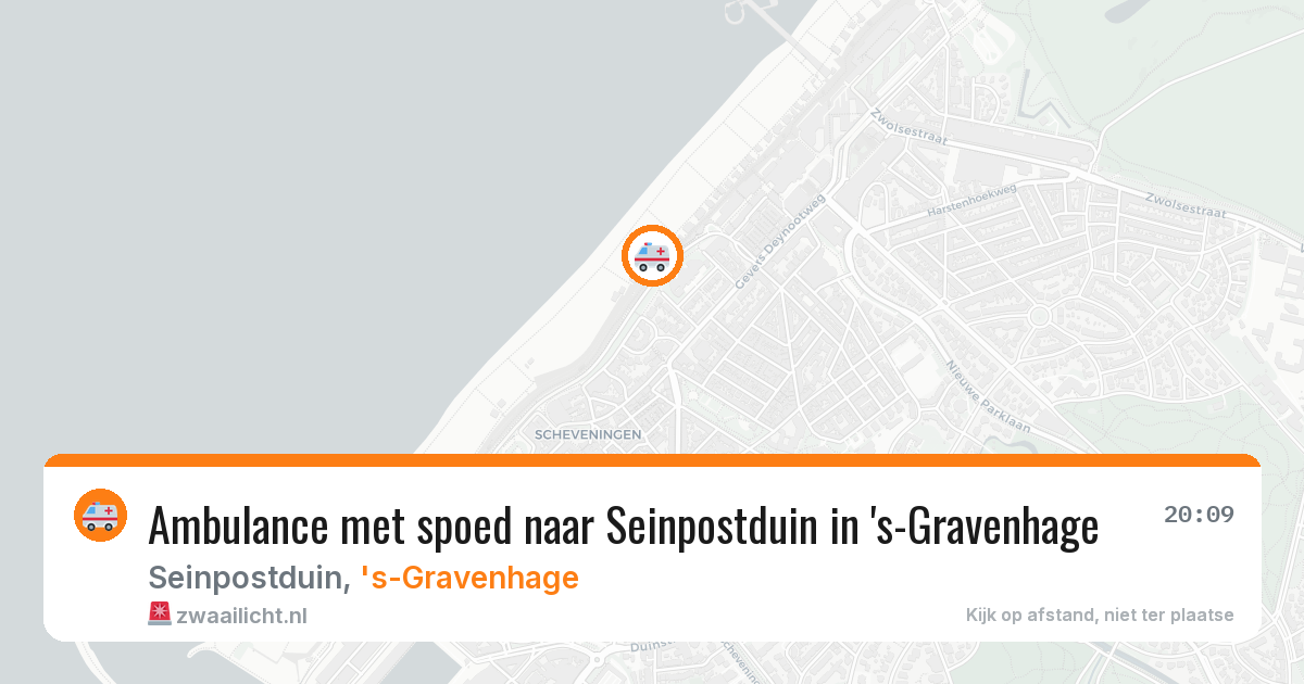 Ambulance met spoed naar Seinpostduin in 's-Gravenhage — 11 aug 2026