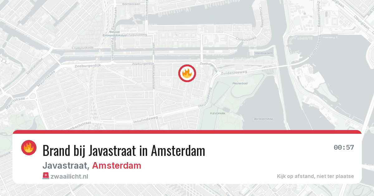 Brand bij Javastraat in Amsterdam — 5 apr 2026
