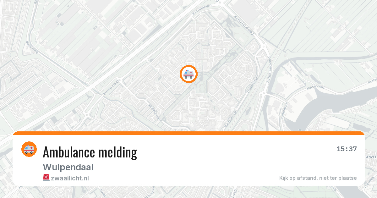 Ambulance melding — 25 jul 2026