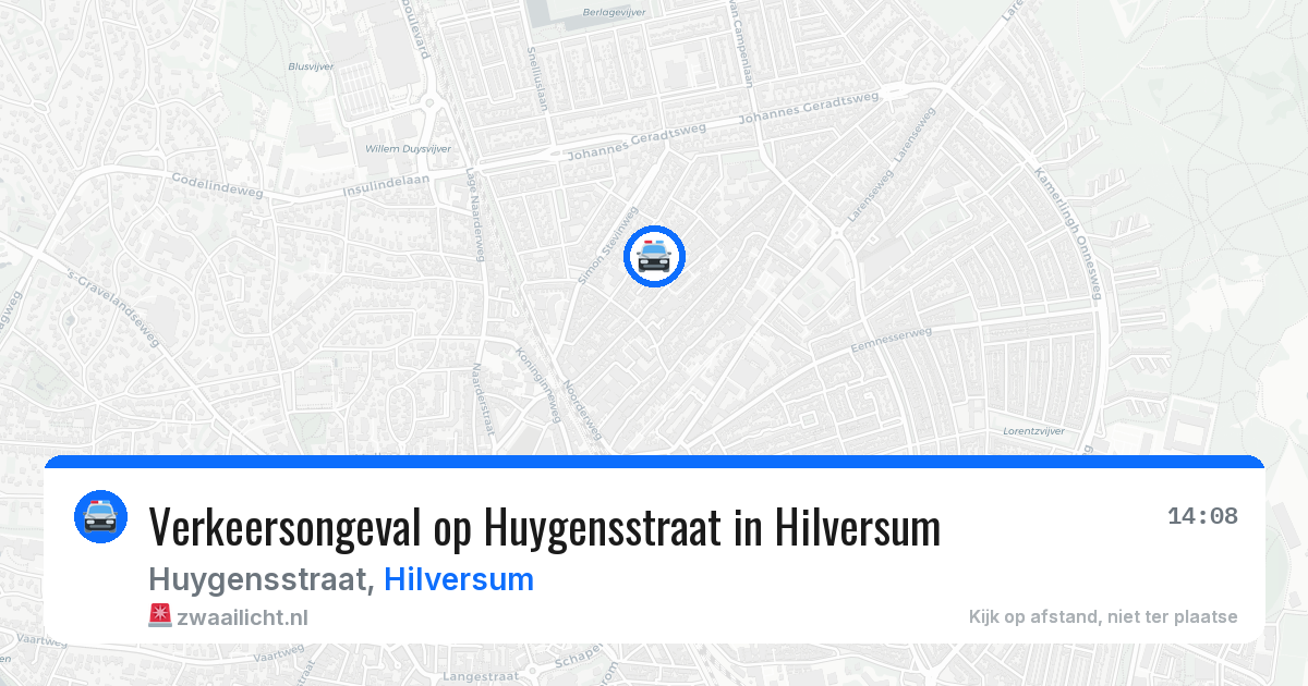 Verkeersongeval op Huygensstraat in Hilversum — 30 mei 2026