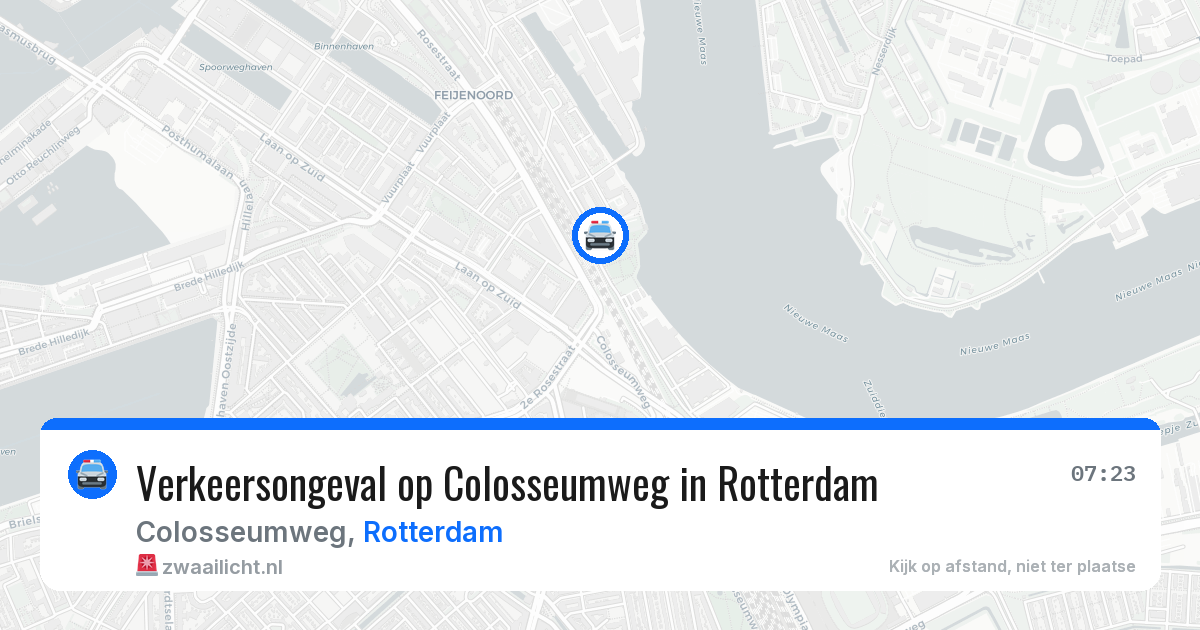 Verkeersongeval op Colosseumweg in Rotterdam — 5 jun 2026