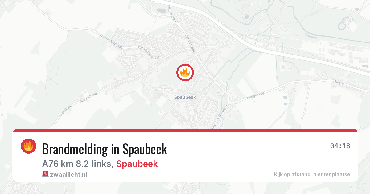 Brandmelding in Spaubeek — 30 mrt 2026