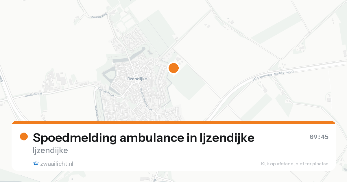 Spoedmelding ambulance in Ijzendijke — 17 aug 2026