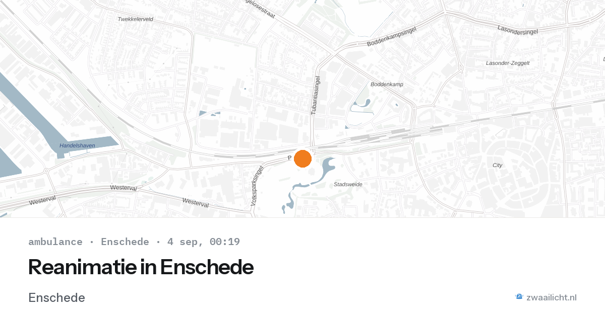 Reanimatie in Enschede — 3 sep 2026