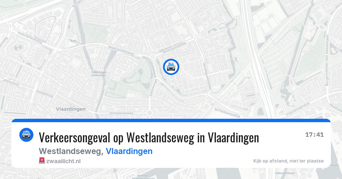 Verkeersongeval op Westlandseweg in Vlaardingen — 22 mei 2026