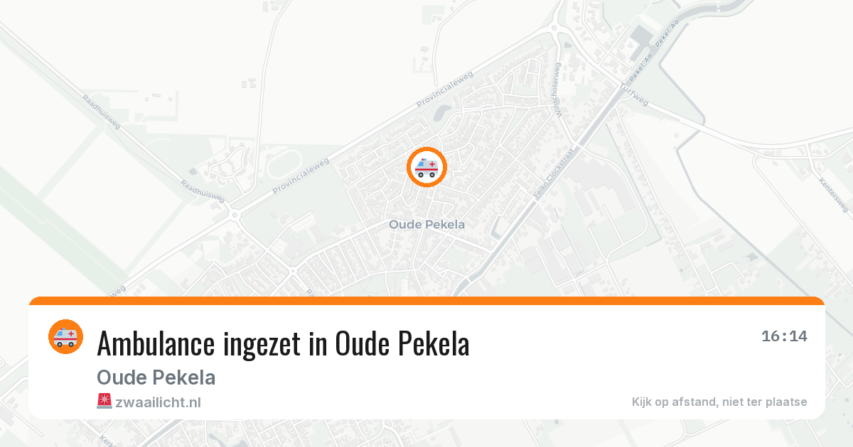Ambulance ingezet in Oude Pekela — 13 jul 2026