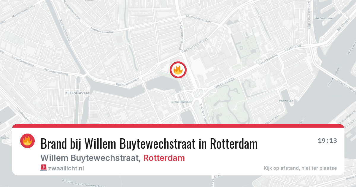 Brand bij Willem Buytewechstraat in Rotterdam — 18 jun 2026