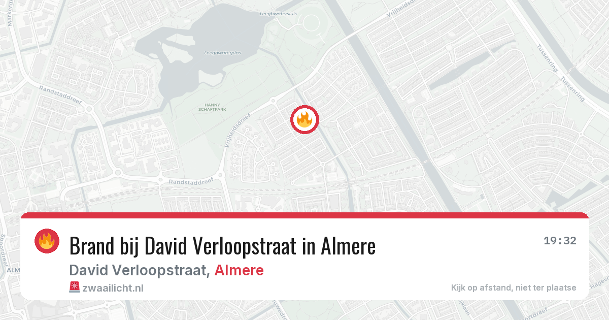 Brand bij David Verloopstraat in Almere — 3 jul 2026