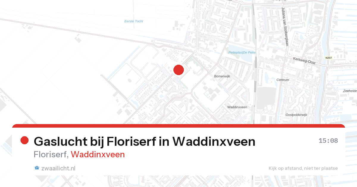 Gaslucht bij Floriserf in Waddinxveen — 19 feb 2026