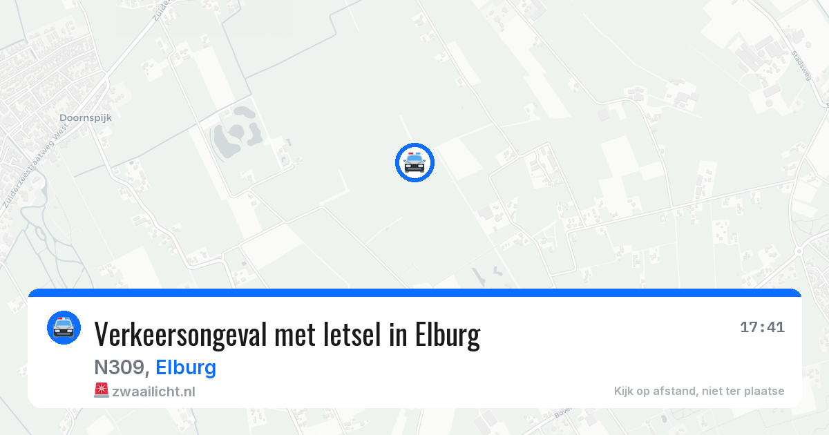 Verkeersongeval met letsel in Elburg — 29 jun 2026