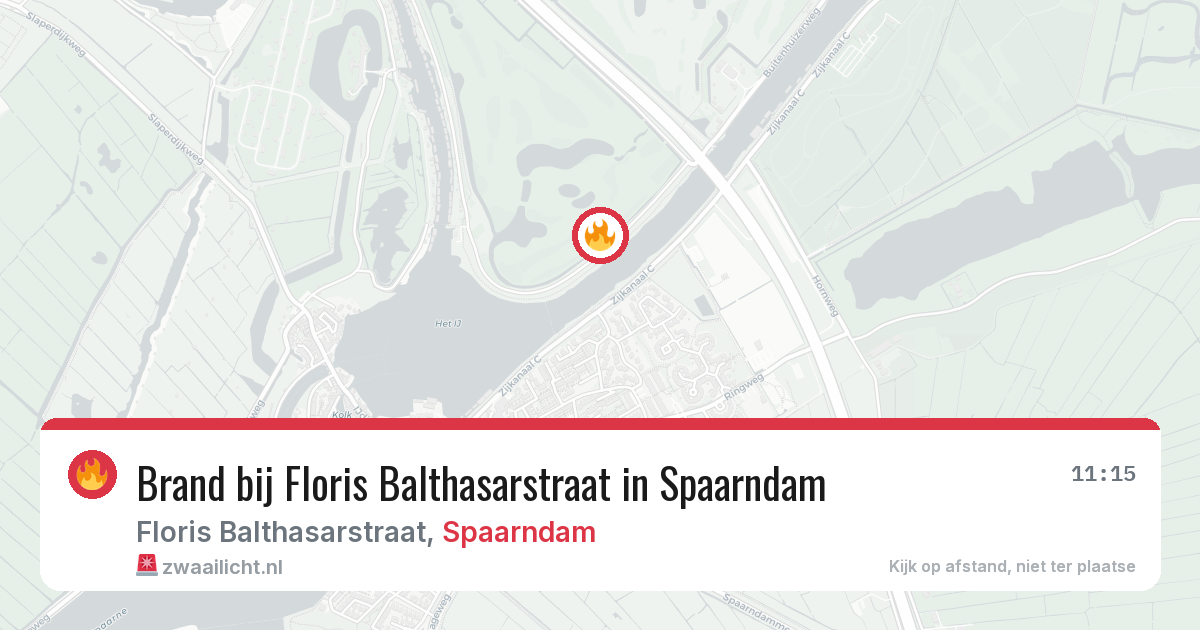 Brand bij Floris Balthasarstraat in Spaarndam — 18 jan 2026