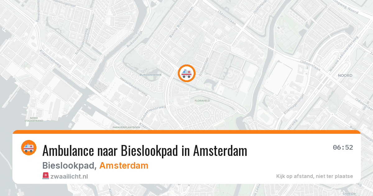 Ambulance naar Bieslookpad in Amsterdam — 20 jun 2026