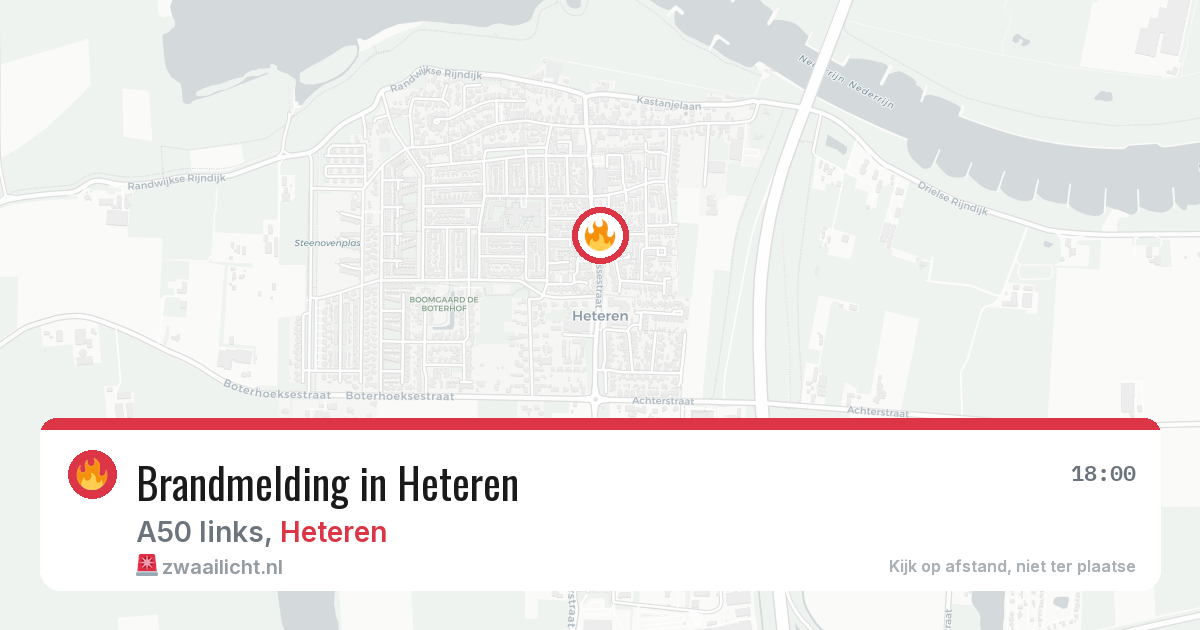 Brandmelding in Heteren — 4 aug 2026
