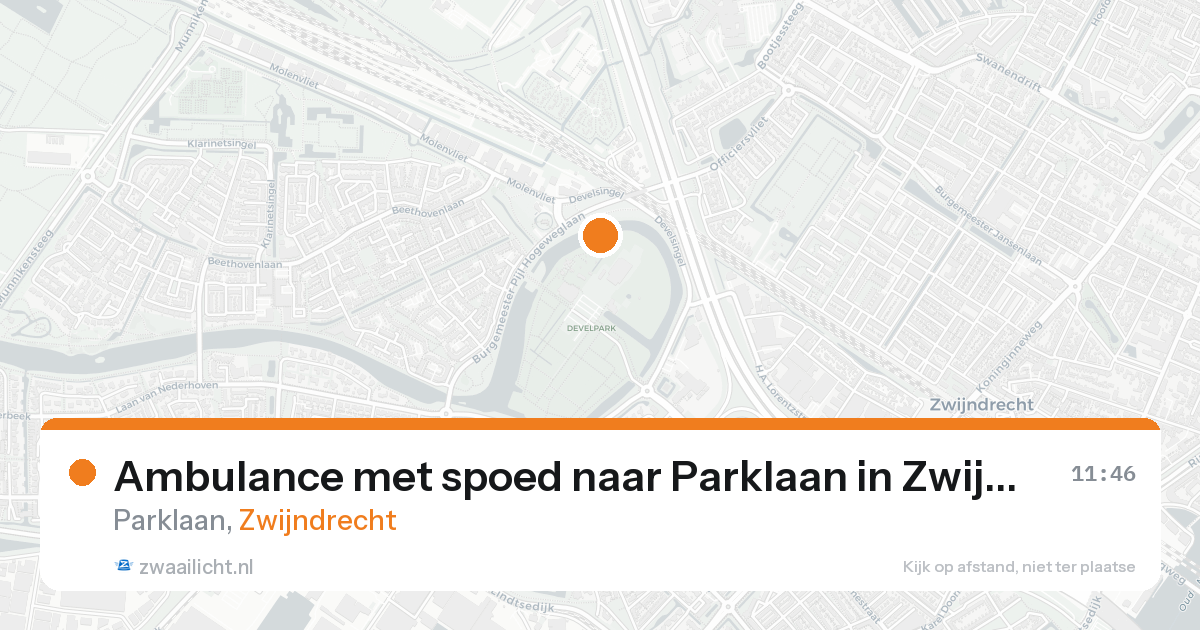 Ambulance met spoed naar Parklaan in Zwijndrecht — 7 feb 2026