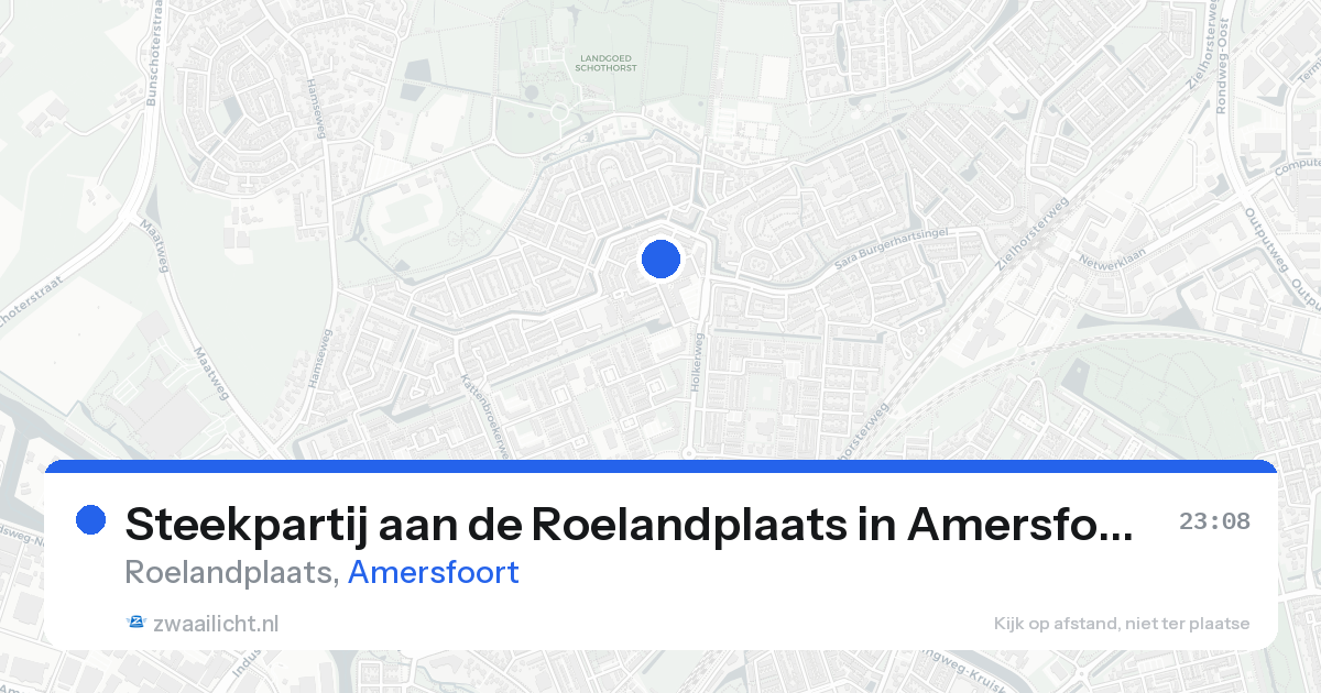 Steekpartij aan de Roelandplaats in Amersfoort — 23 aug 2026