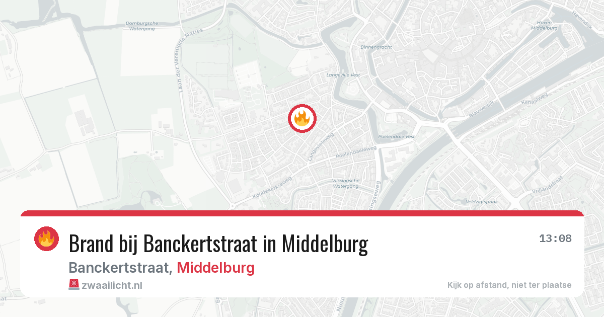 Brand bij Banckertstraat in Middelburg — 4 mei 2026