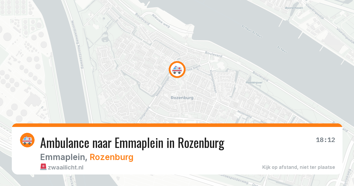 Ambulance naar Emmaplein in Rozenburg — 6 apr 2026
