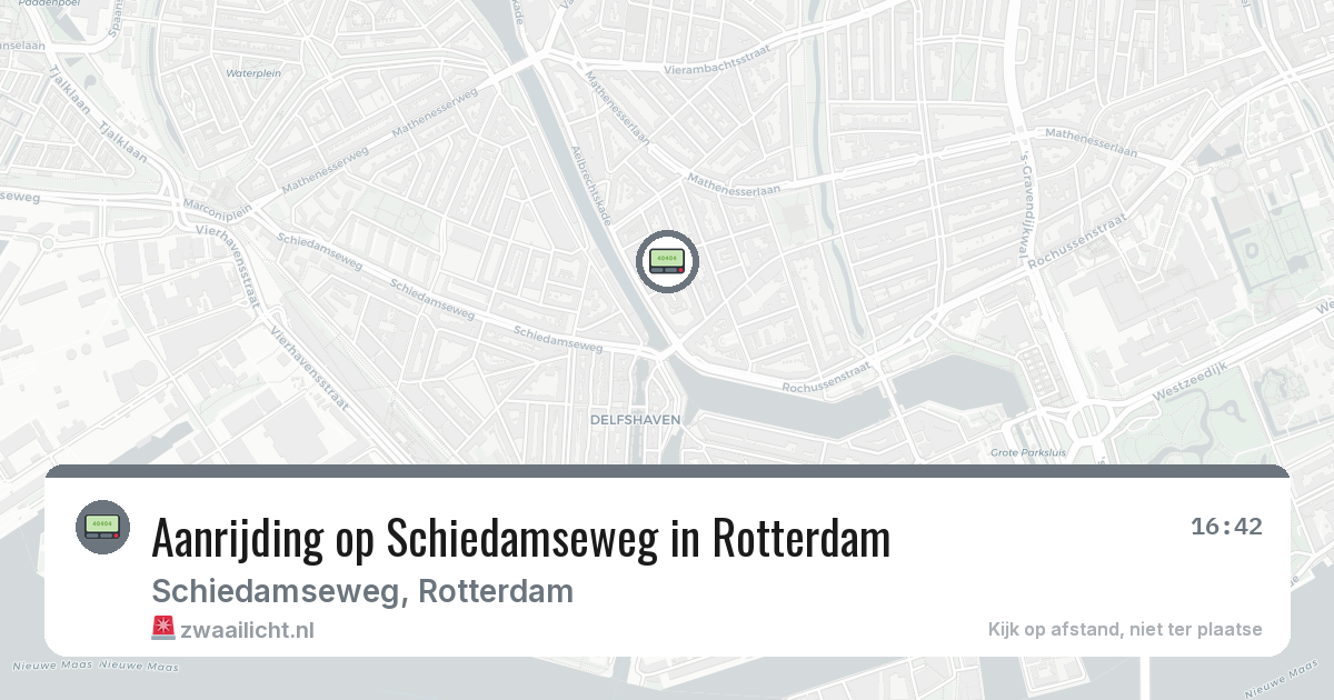 Aanrijding op Schiedamseweg in Rotterdam — 2 mrt 2026