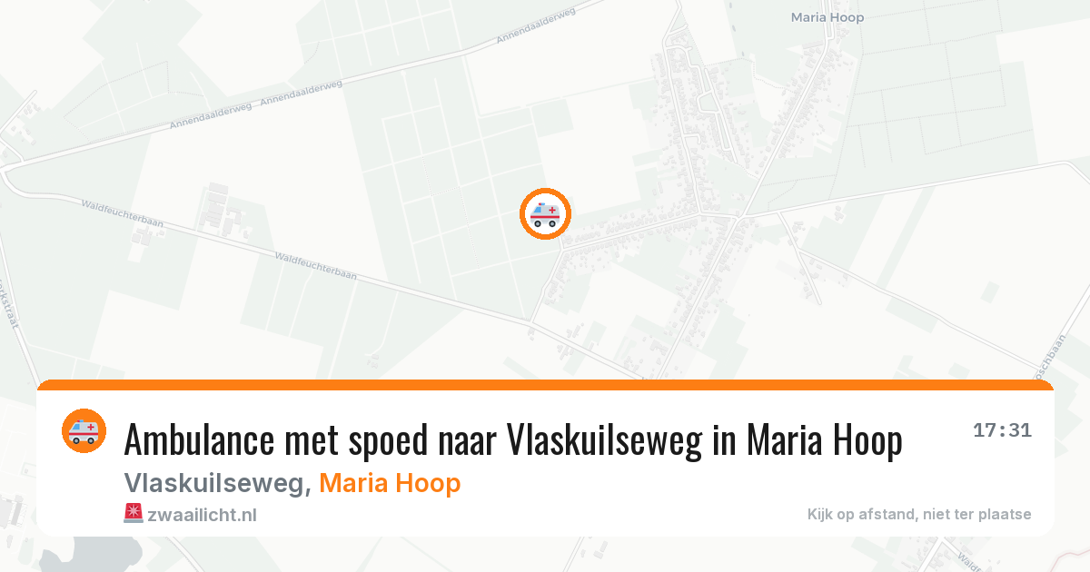Ambulance met spoed naar Vlaskuilseweg in Maria Hoop — 18 feb 2026