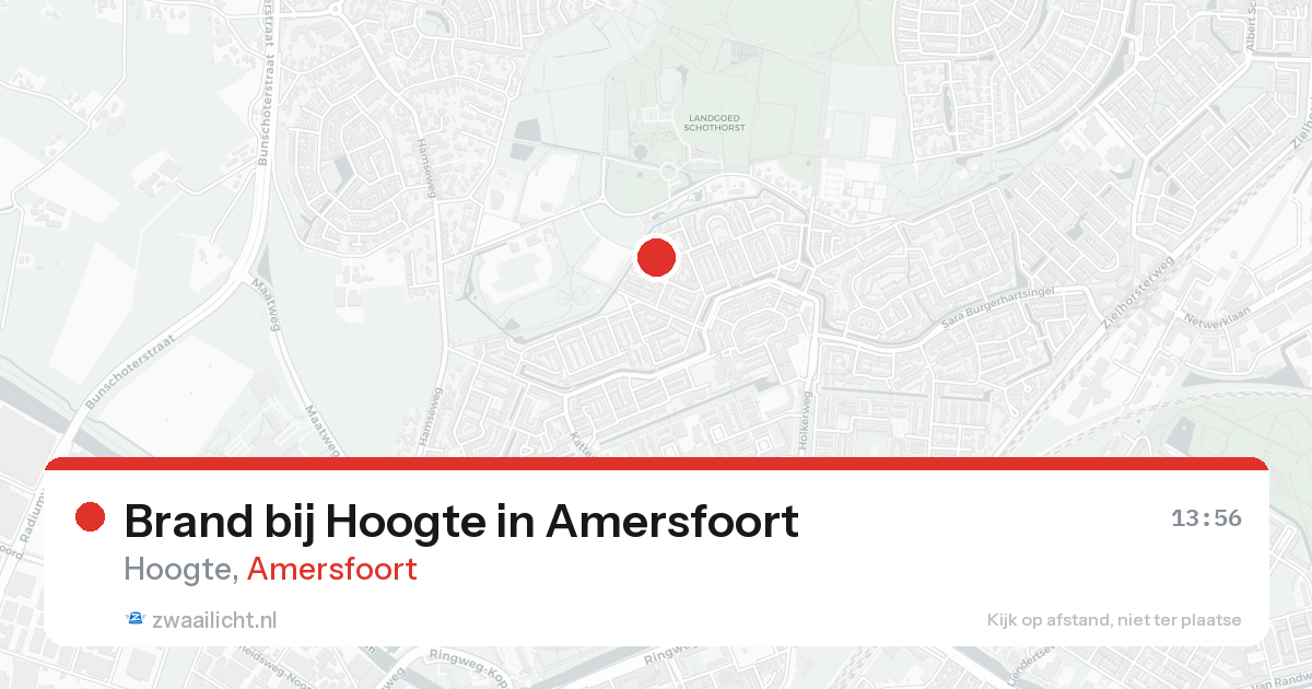 Brand bij Hoogte in Amersfoort — 15 aug 2026