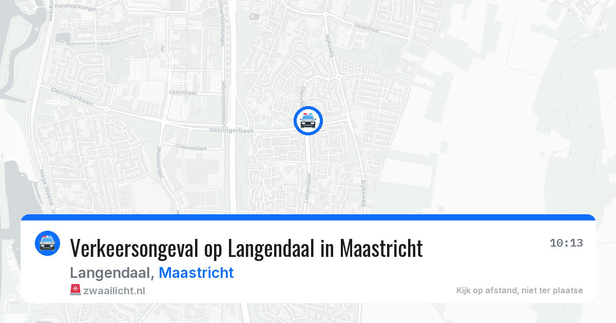 Verkeersongeval op Langendaal in Maastricht — 8 apr 2026