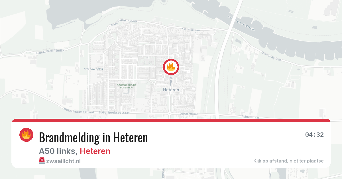 Brandmelding in Heteren — 4 aug 2026