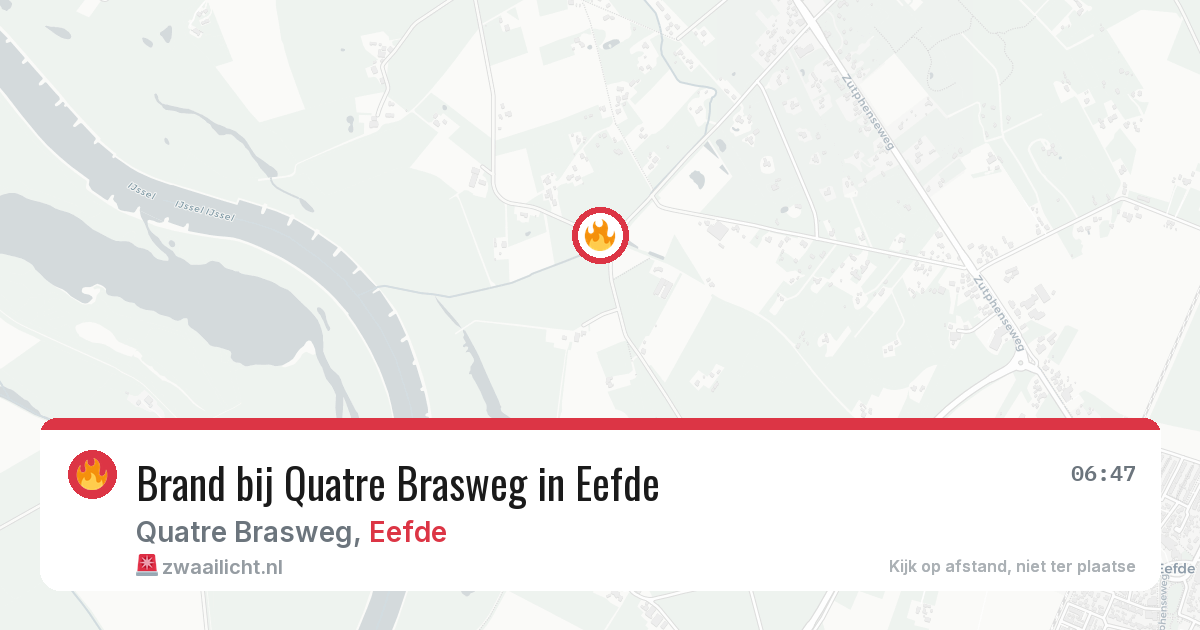 Brand bij Quatre Brasweg in Eefde — 16 jul 2026