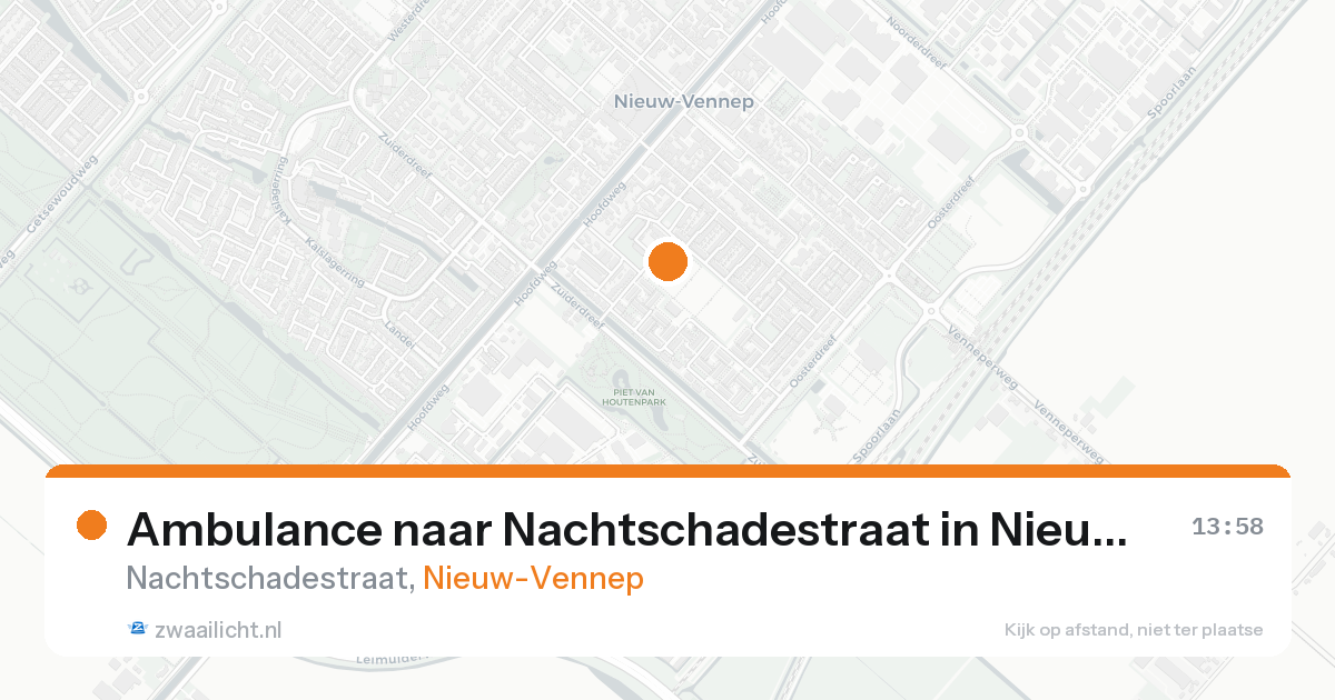 Ambulance naar Nachtschadestraat in Nieuw-Vennep — 30 jan 2026