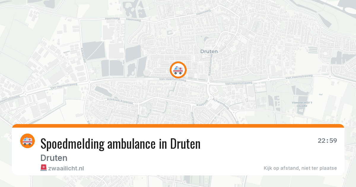 Spoedmelding ambulance in Druten — 10 apr 2026