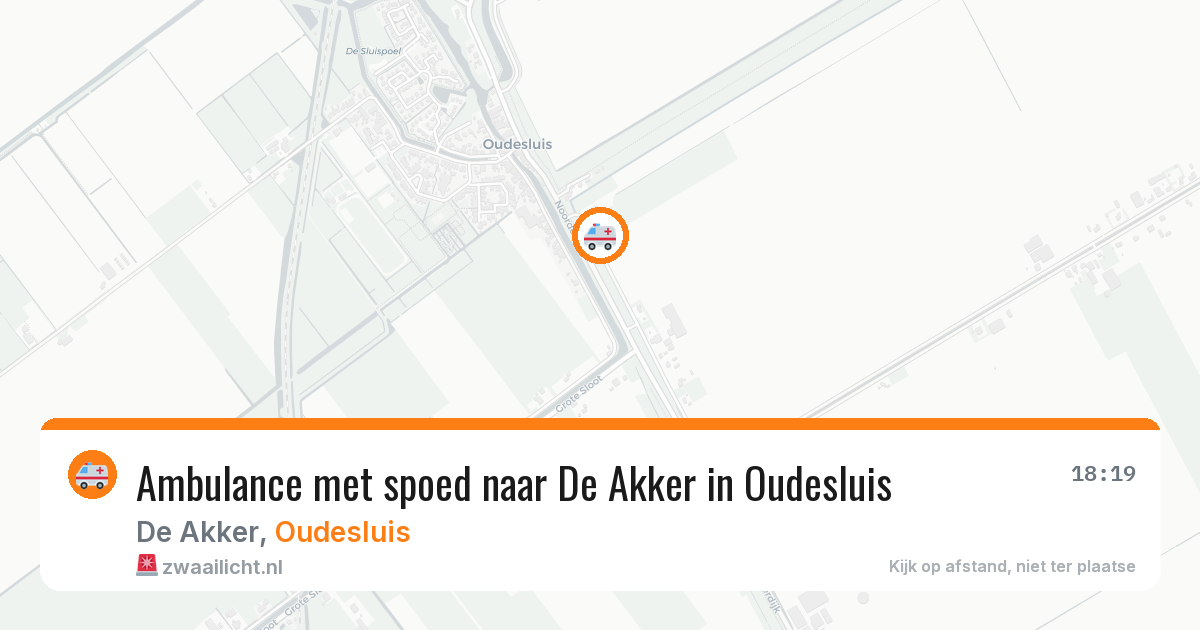 Ambulance met spoed naar De Akker in Oudesluis — 9 jun 2026