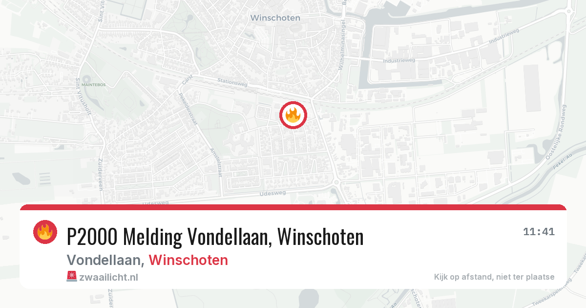 P2000 Melding Vondellaan, Winschoten — 28 jul 2026