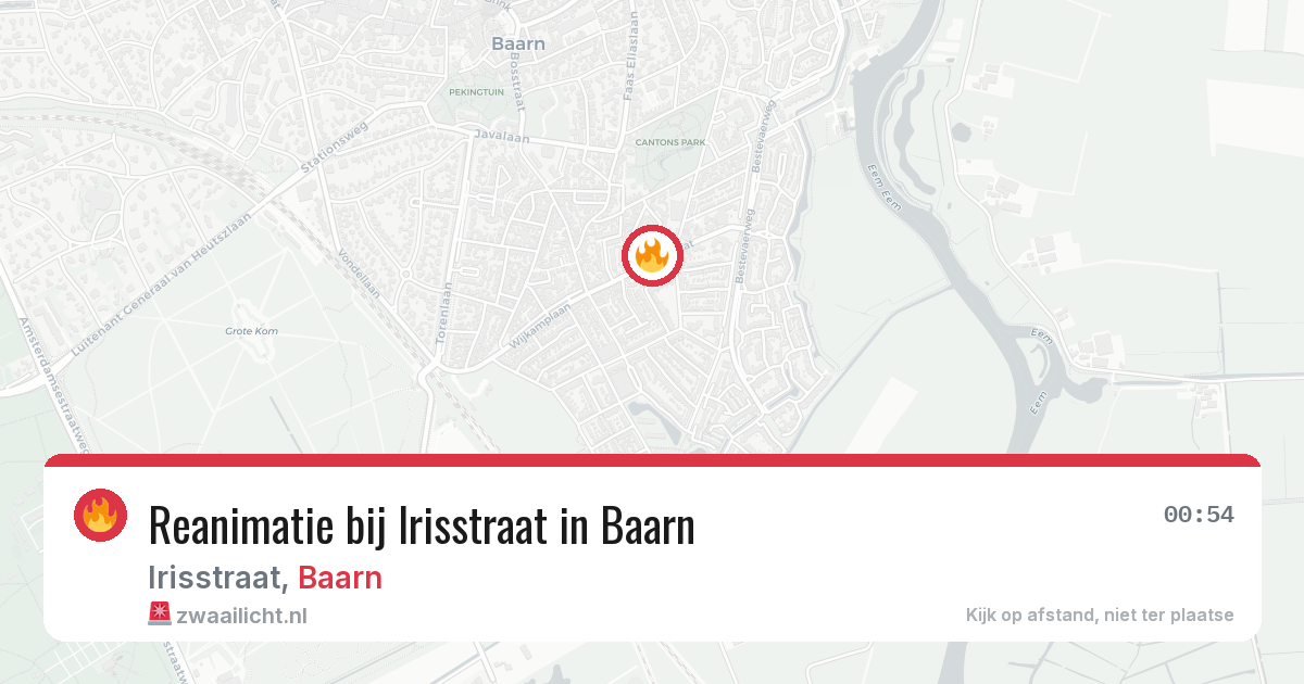 Reanimatie bij Irisstraat in Baarn — 1 jun 2026