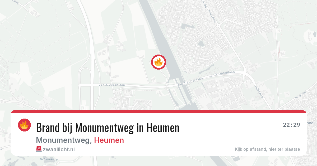 Brand bij Monumentweg in Heumen — 10 aug 2026
