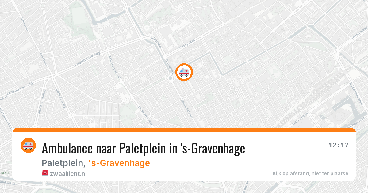 Ambulance naar Paletplein in 's-Gravenhage — 4 jun 2026