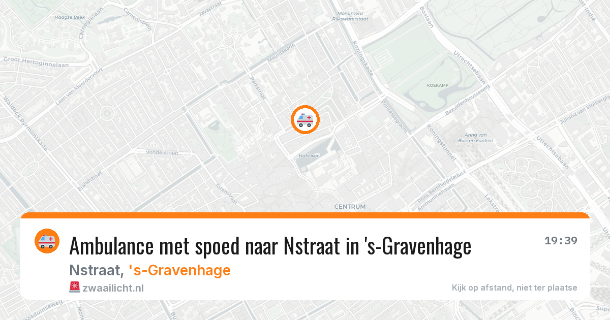 Ambulance met spoed naar Nstraat in 's-Gravenhage — 28 jun 2026