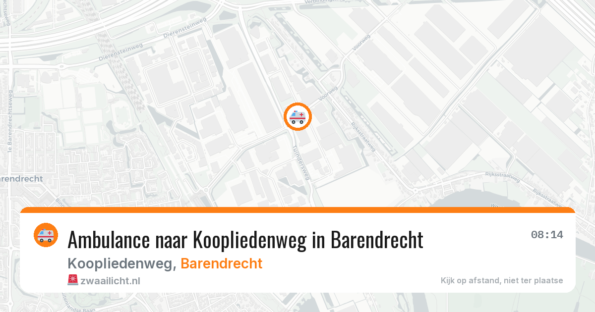 Ambulance naar Koopliedenweg in Barendrecht — 9 apr 2026