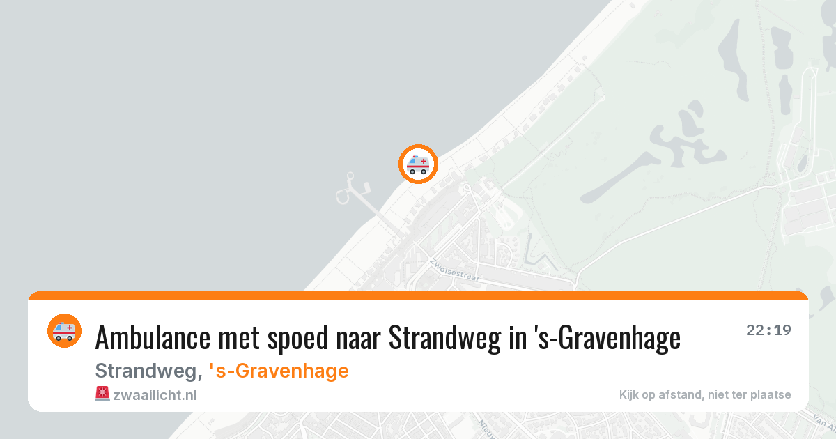 Ambulance met spoed naar Strandweg in 's-Gravenhage — 27 jun 2026