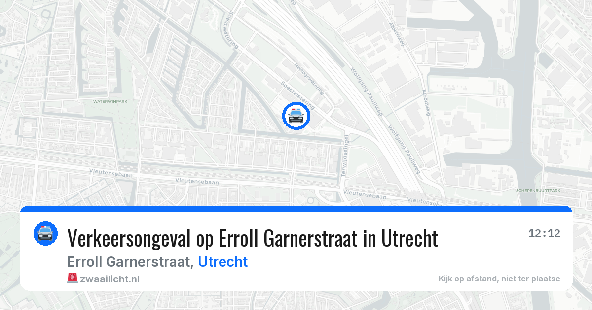Verkeersongeval op Erroll Garnerstraat in Utrecht — 22 jun 2026
