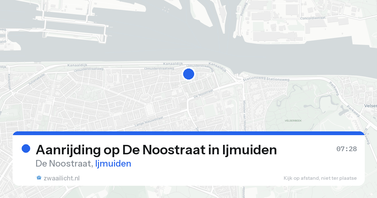 Aanrijding op De Noostraat in Ijmuiden — 29 mei 2026