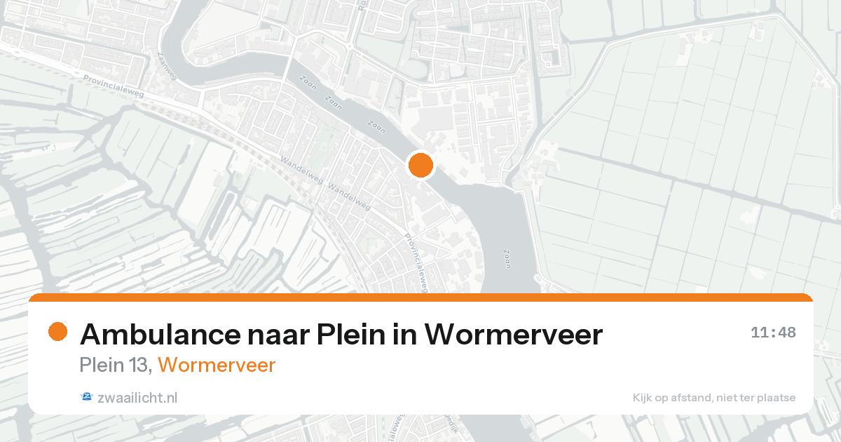 Ambulance naar Plein in Wormerveer — 25 aug 2026
