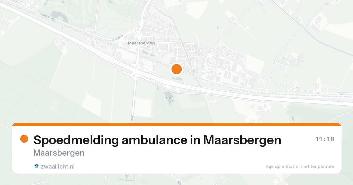 Spoedmelding ambulance in Maarsbergen — 19 aug 2026
